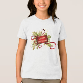 Camiseta Triblenda Festividad de los Navidades rojos modernos