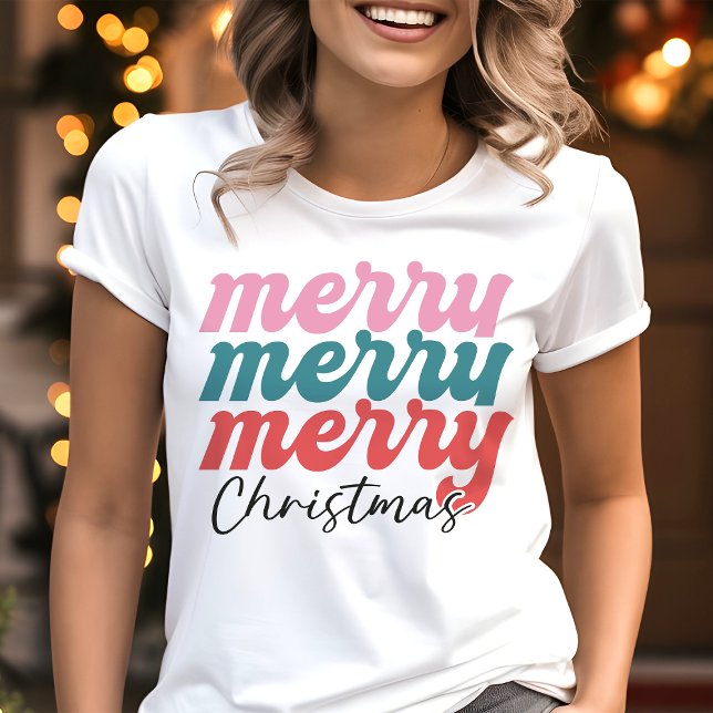 Camiseta Triblenda Festividad Feliz Navidad Cuidad Multicolor (Subido por el creador)