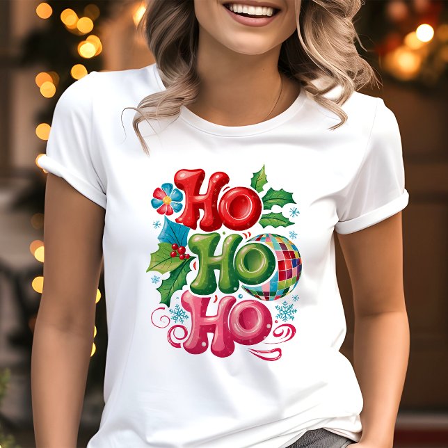 Camiseta Triblenda Festividad Navidades Ho Ho Ho Disco (Subido por el creador)