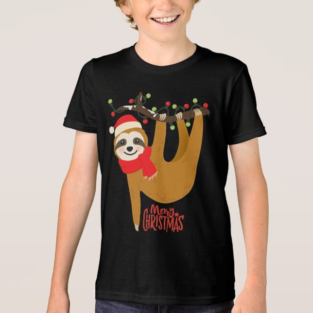 Camiseta Triblenda Festividades de Feliz Navidad Slots (Anverso)