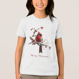 Camiseta Triblenda Festividades del Cardenal Rojo navidades