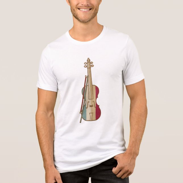 Camiseta Triblenda Fiddle Whisperer Vintage Violinist (Anverso)