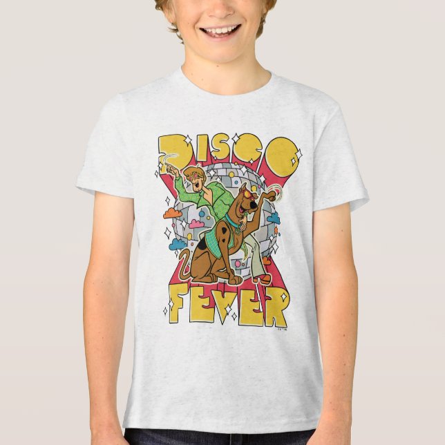Camiseta Triblenda Fiebre Disco con Scooby y Shaggy (Anverso)