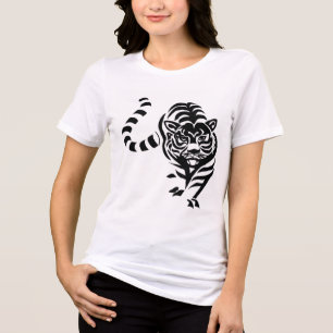 Camiseta Triblenda Fierce Grace - Triblend T-S de tigre gráfico femen