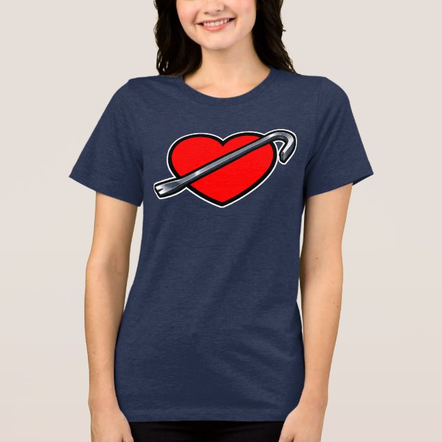 Camiseta Triblenda Fierce Heartbreaker Anime Hearts Crowbar Design (Anverso)