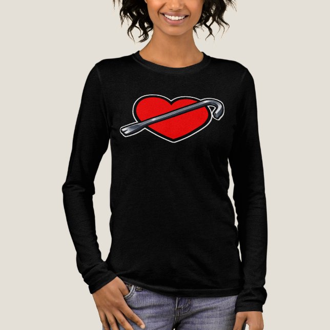 Camiseta Triblenda Fierce Heartbreaker Anime Hearts Crowbar Design (Anverso)