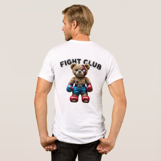 Camiseta Triblenda Fierce Oso de Teddy con guantes de boxeo (Reverso Completo)
