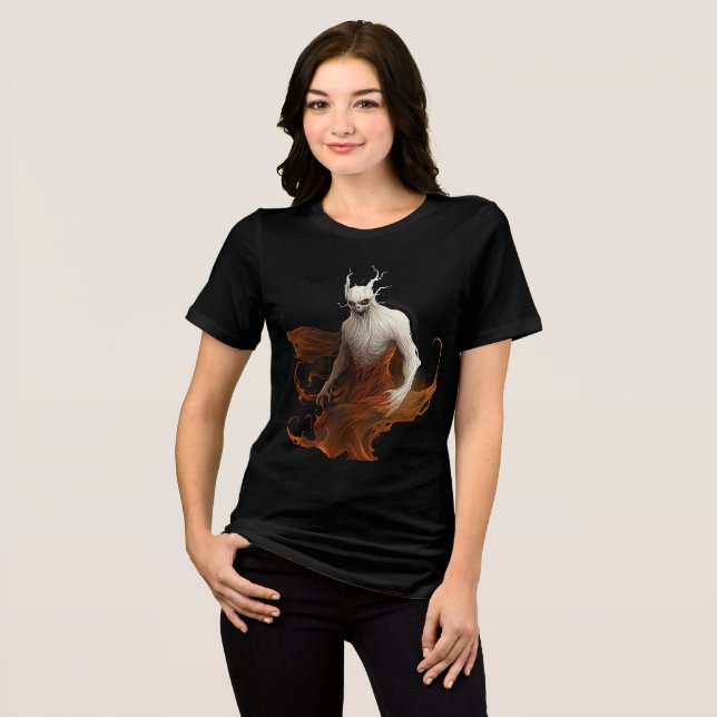 Camiseta Triblenda Fiery Clawed Wraith with Glowing Eyes (Anverso Completo)