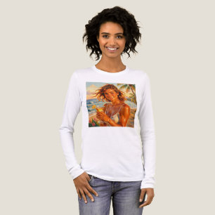 Camiseta Triblenda Fiesta con Brillo de Playa: Morenos y Achispados