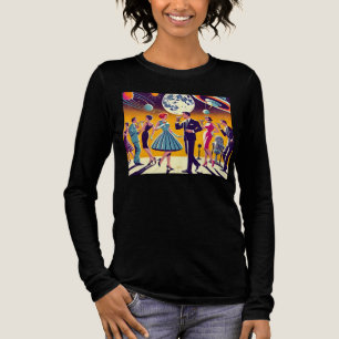 Camiseta Triblenda Fiesta de cócteles de la era espacial de mediados 