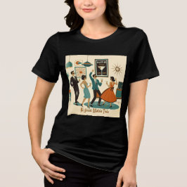 Camiseta Triblenda Fiesta de Cócteles Es Hora del Martini Atómico de 