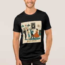Camiseta Triblenda Fiesta de Cócteles Es Hora del Martini de la Época