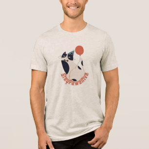 Camiseta Triblenda Fiesta de Cumpleaños del Gato de Esmoquin Mantén l