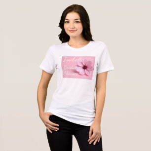 Camiseta Triblenda Fiesta de Despedida de Soltera Floral Rosa Claro C