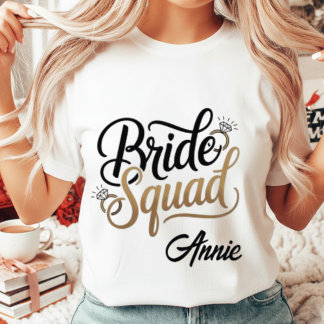 Camiseta Triblenda Fiesta de Despedida de Soltera Personalizada Gold 