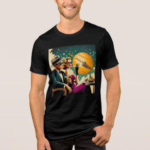 Camiseta Triblenda Fiesta de Gangsters con Martini de la Era Espacial