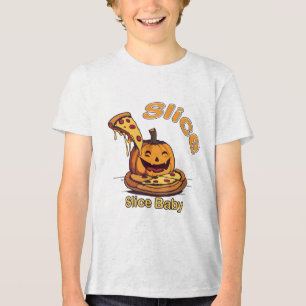 Camiseta Triblenda Fiesta de la pizza de calabaza - Gracioso diseño d