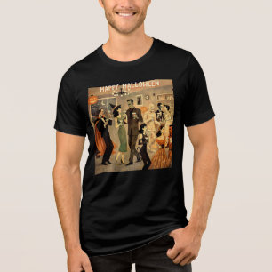 Camiseta Triblenda Fiesta de Martini de Halloween Retro de mediados d