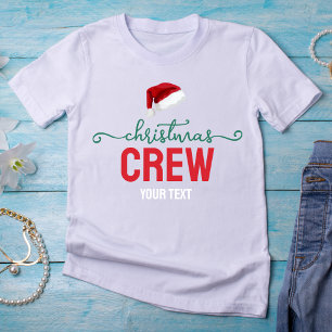 Camiseta Triblenda Fiesta de Navidad de la familia de la tripulación,