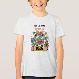 Camiseta Triblenda ¡Fiesta de Regreso a Clases! Invitación Editable d