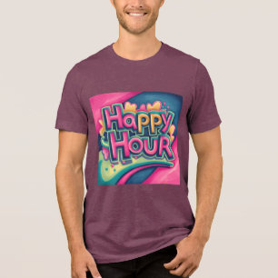 Camiseta Triblenda Fiesta divertido y vibrante Tee