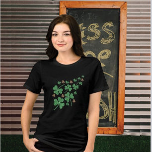 Camiseta Triblenda Fiesta irlandés del Green Shamrock Vine