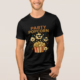 Camiseta Triblenda Fiesta Popcorn - Happy Movie Night Snack Fun