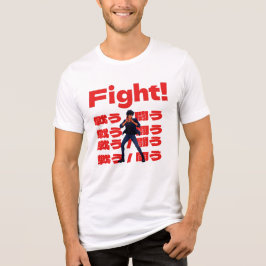 Camiseta Triblenda Fighter with 90s Retro Anime Style