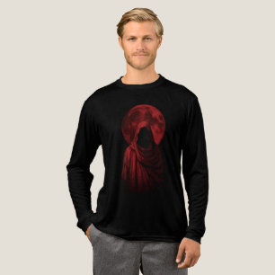 Camiseta Triblenda Figura con capucha roja Fantasía oscura gótica Lu