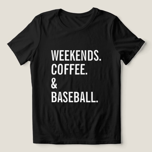 Camiseta Triblenda Fin de semana Café Béisbol Deportivo (Diseño delantero )
