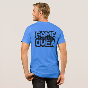 Camiseta Triblenda Fin del juego, nivel hacia arriba: juego retro-pix