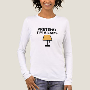 Camiseta Triblenda Finge que soy una lámpara divertida ilustrada