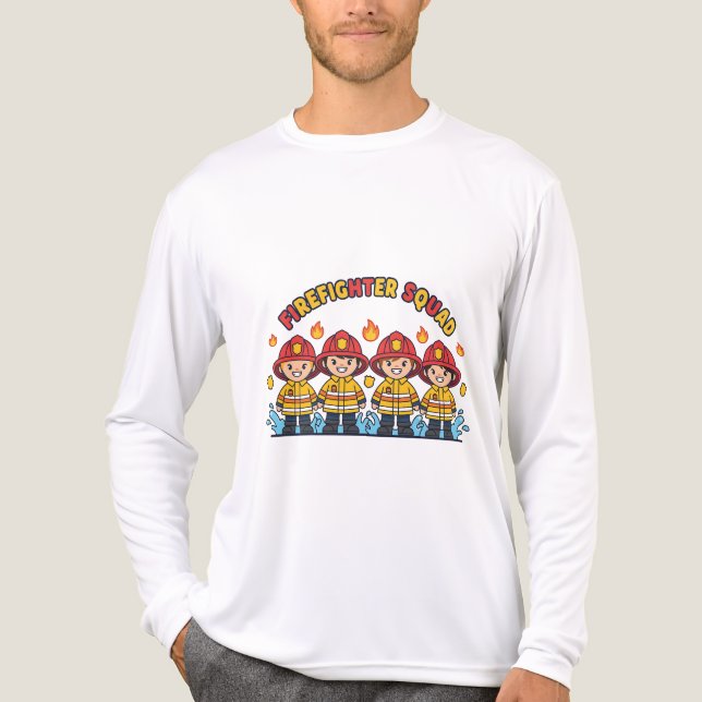 Camiseta Triblenda Firefighter Squad – Team Hero Tee (Anverso )