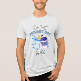 Camiseta Triblenda First Father's Day Together Matching outfit / Blue