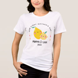Camiseta Triblenda First Mother’s Day 2026 Cute Lemon Mom & Baby 
