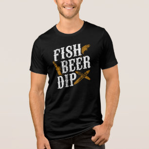 Camiseta Triblenda Fish Beer Dip Funny Fiesta al aire libre Gag