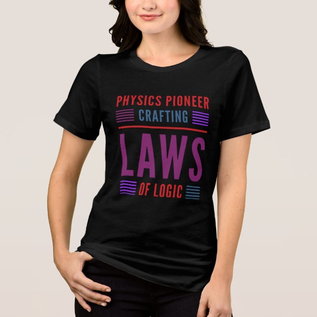 Camiseta Triblenda física pionera en la elaboración de leyes de lógic (Anverso)