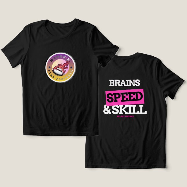 Camiseta Triblenda Flag Football Flamed Hype (Diseño Anverso y Reverso)