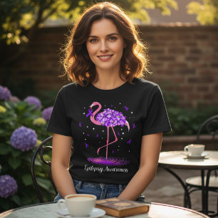 Camiseta Triblenda Flamenco Rosa Cinta Morada Concienciación