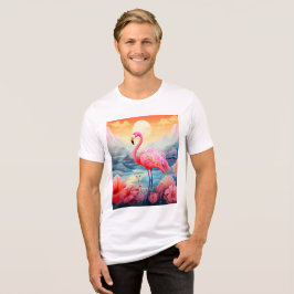 Camiseta Triblenda Flamenco Tropical con Flores