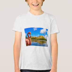 Camiseta Triblenda Flamingo caribeño en St Kitts T-Shirt
