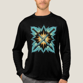 Camiseta Triblenda Flechas de Fantasía Cruzadas con Energía Brillante