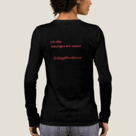 Camiseta Triblenda Flirting Introverts Messages are easier Red