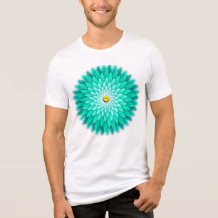 Camiseta Triblenda Flor azul Mandala-68566