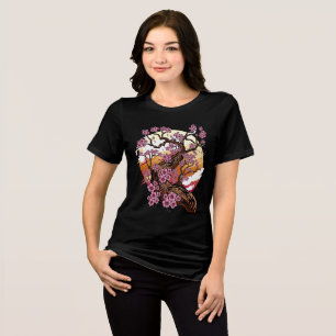 Camiseta Triblenda Flor de cerezo salvaje