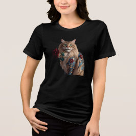 Camiseta Triblenda Flor de gato