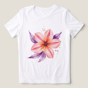 Camiseta Triblenda Flor de lirio rosa