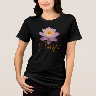 Camiseta Triblenda Flor de Loto Namaste de Mujer
