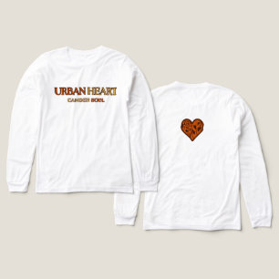 Camiseta Triblenda FLOR DE OTOÑO CORAZÓN URBANO Naranja Manga Larga