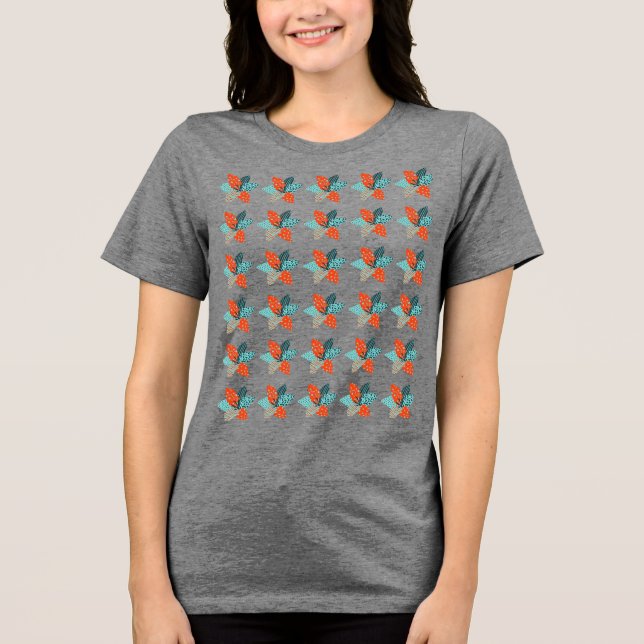 Camiseta Triblenda Flor de Patchwork (Anverso)